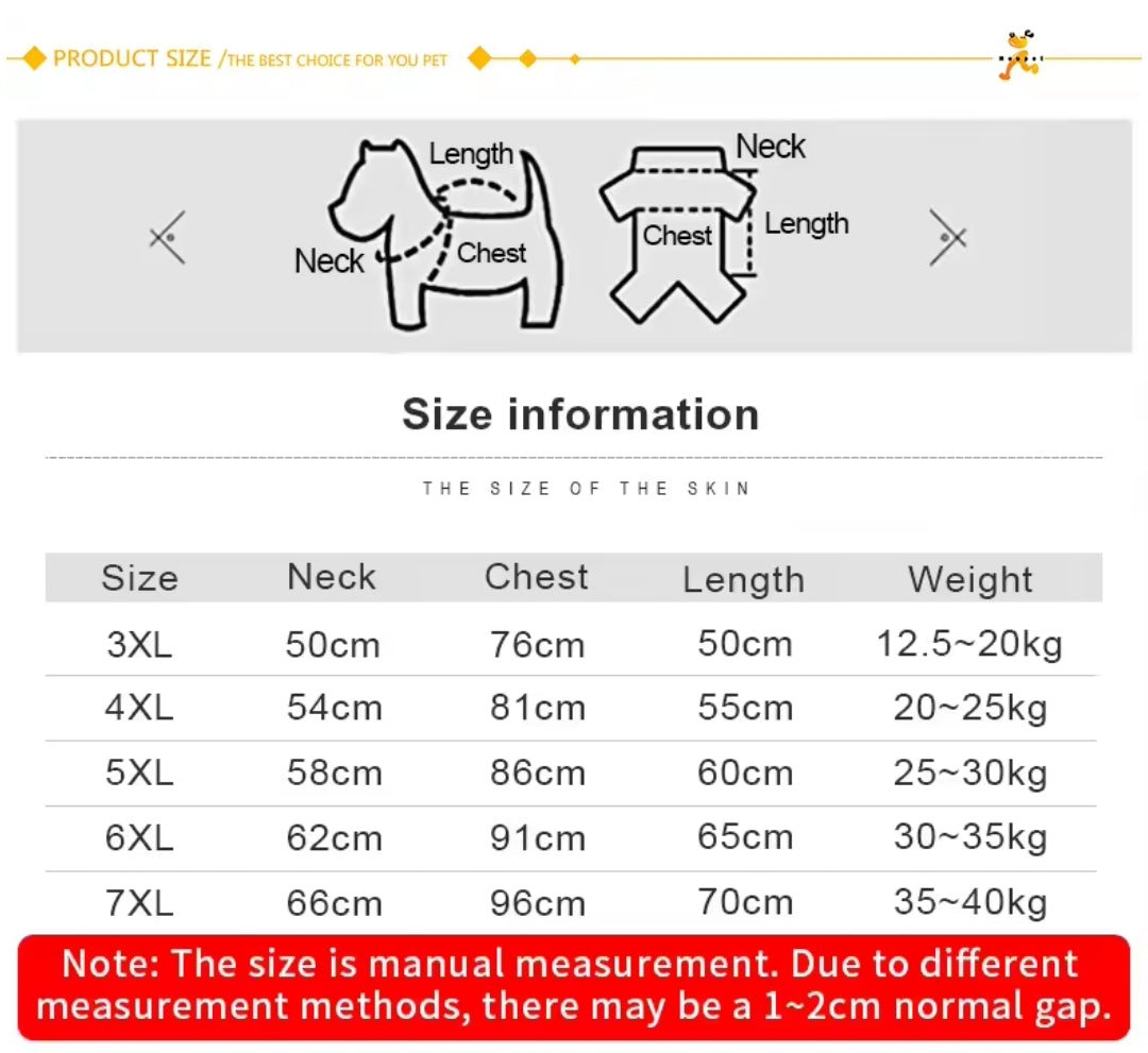 Thick Winter Dog Coat (3XL-7XL)