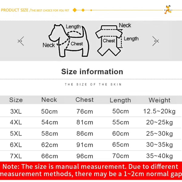 Thick Winter Dog Coat (3XL-7XL)